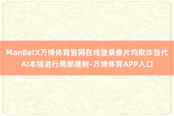 ManBetX万博体育官网在线登录像片均欺诈当代AI本领进行局部建树-万博体育APP入口