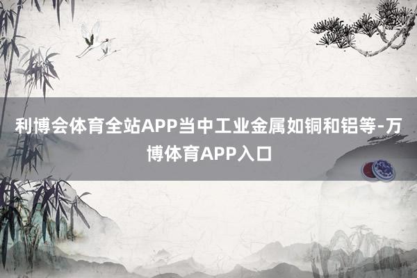利博会体育全站APP当中工业金属如铜和铝等-万博体育APP入口