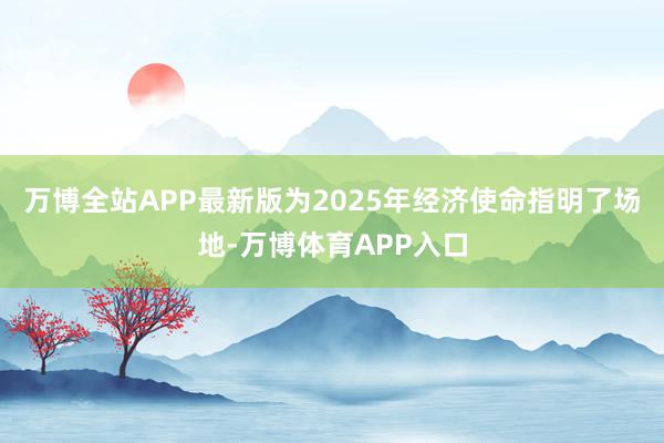 万博全站APP最新版为2025年经济使命指明了场地-万博体育APP入口