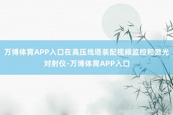 万博体育APP入口在高压线塔装配视频监控和激光对射仪-万博体育APP入口